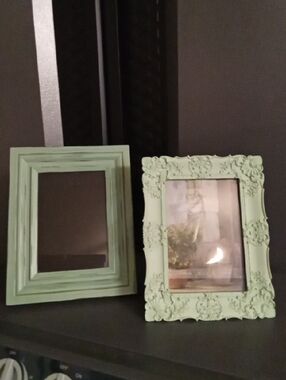 2 Mint Colored Picture Frames